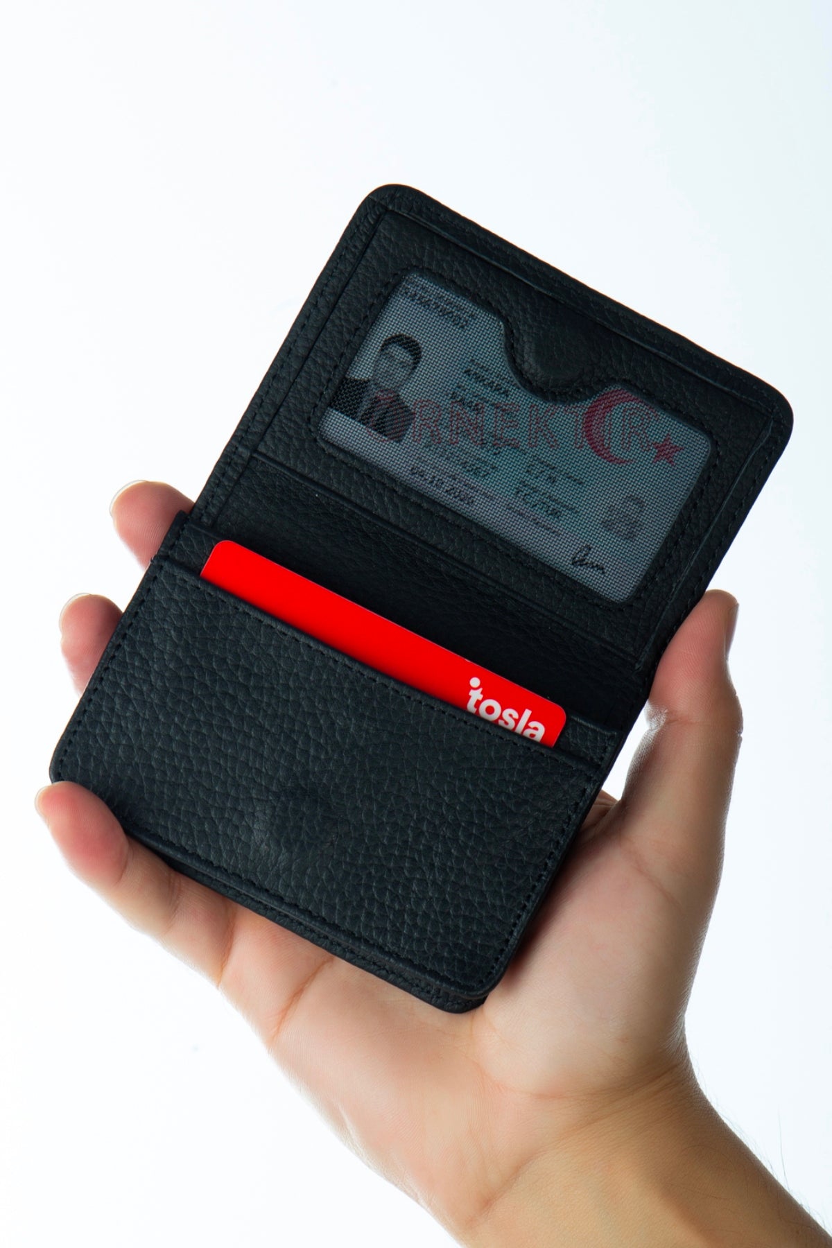 Nerina Crazy Leather Unisex Card Holder Wallet