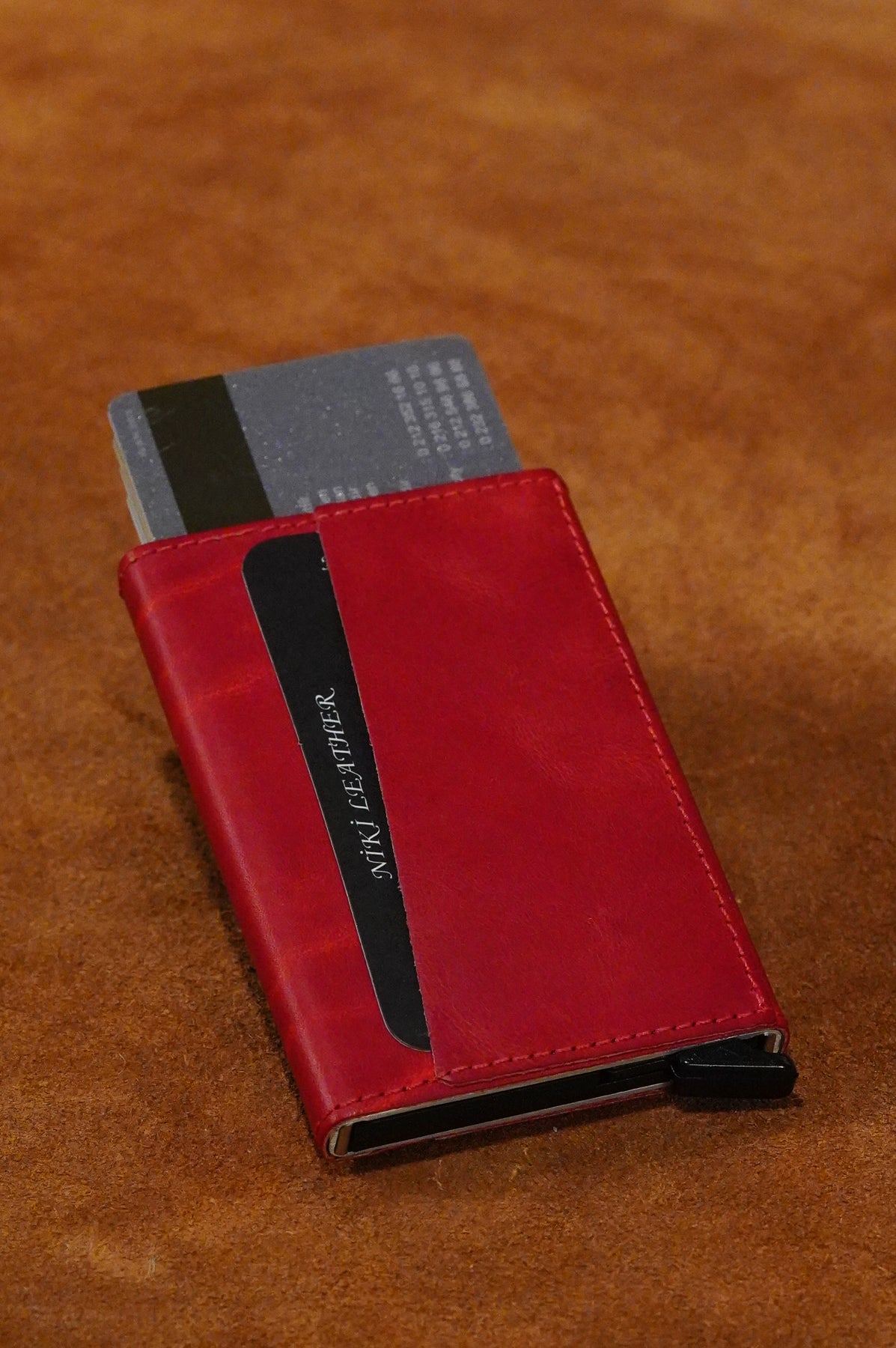 Magic Vintage Leather Unisex Card Holder