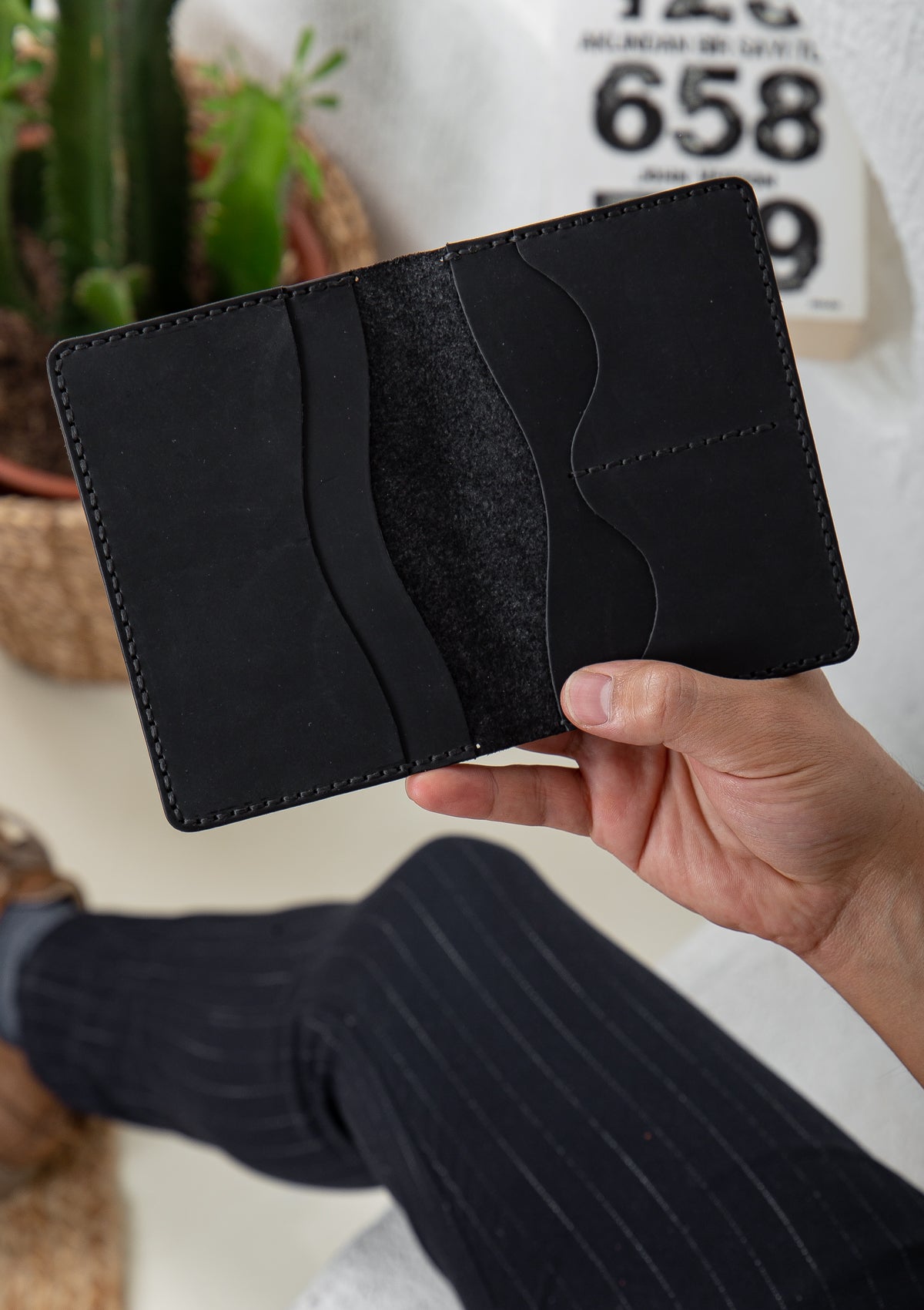Niki Leather Passport Wallet Case