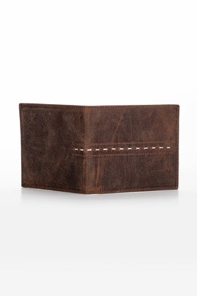 Niki Leather Sane-A Crazy Leather Wrapped Stitched Men's Wallet