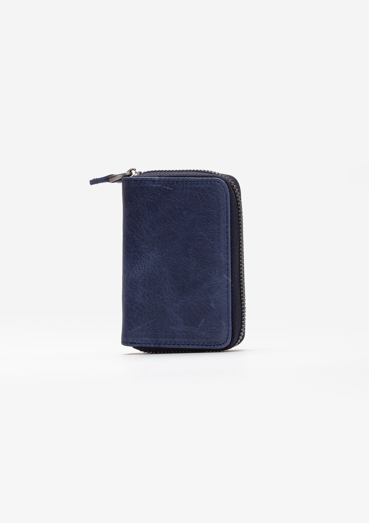 Arahi Vintage Leather Zippered Unisex Card Holder Wallet