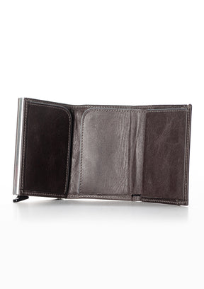 Bondi Crazy Leather Smart Mechanism Wallet