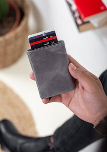 Legend Crazy Leather Smart Mechanism Wallet